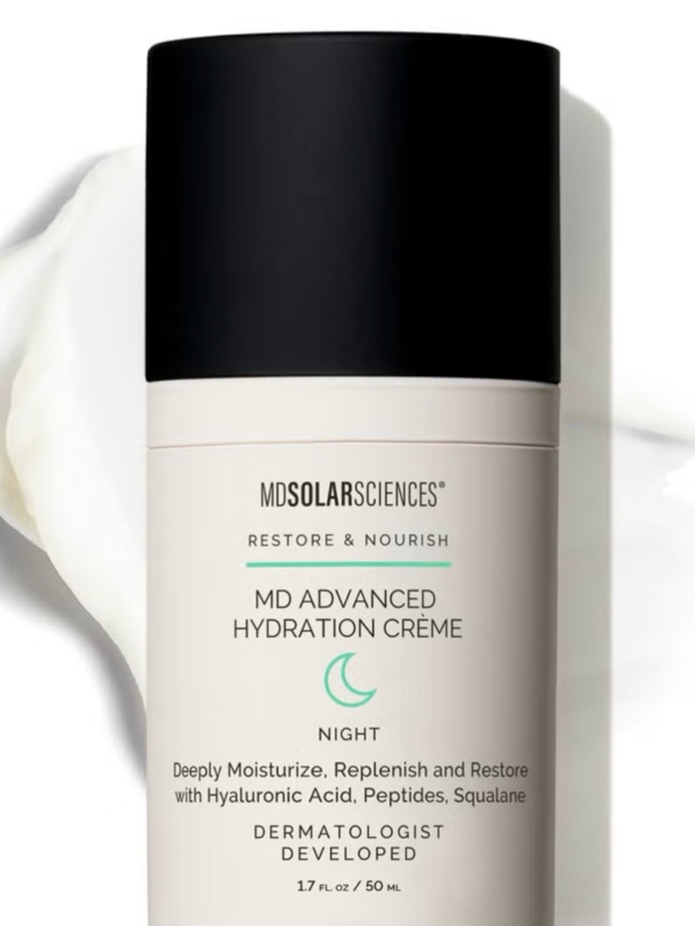 MD SolarSciences MD Advanced Hydration Crème Night — White & Black